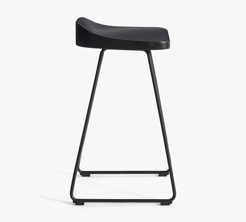 Brenner Wood Bar & Counter Stools Pottery Barn