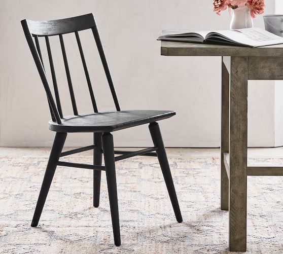 Shay Dining Chair Pottery Barn, Black Spindle Dining Chairs Canada