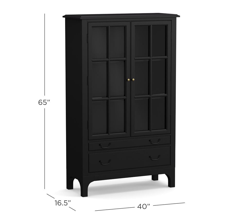 Bronson 40" x 65" Bookcase with Doors Pottery Barn