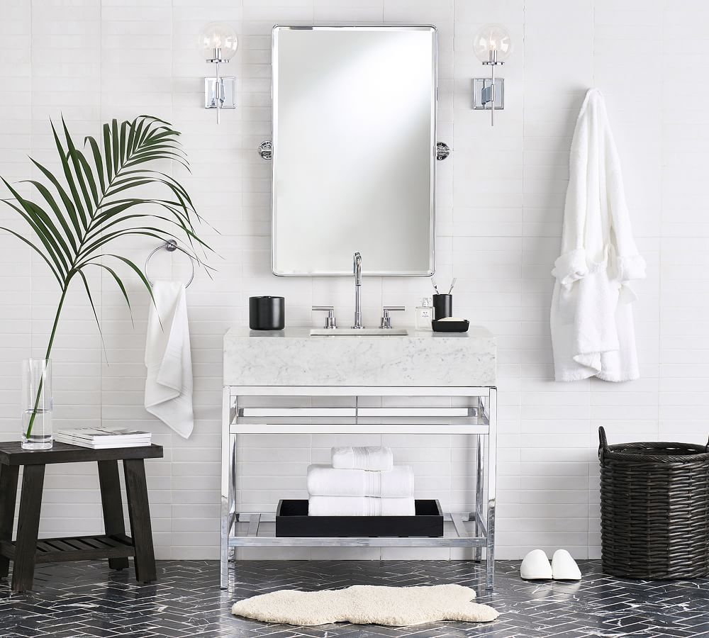 Vintage Pivot Wall Mirror Pottery Barn