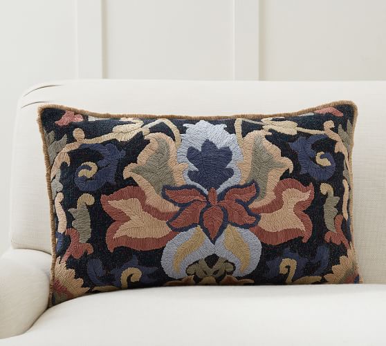 pottery barn lumbar pillow covers
