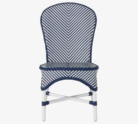 Linus All Weather Wicker Dining Chair, All Weather Wicker Dining Chairs White