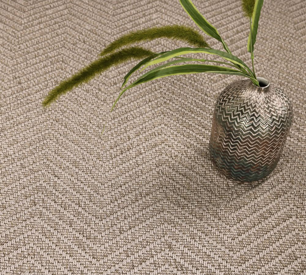 Custom Woven Chevron Indoor/Outdoor Rug Pottery Barn
