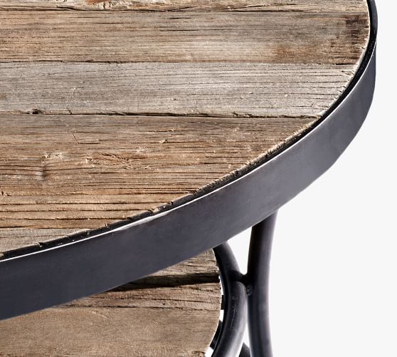 Bartlett 42 5 Round Reclaimed Wood Coffee Table Pottery Barn Bartlett 42 5 Round Reclaimed Wood, Round Metal And Reclaimed Wood Coffee Table