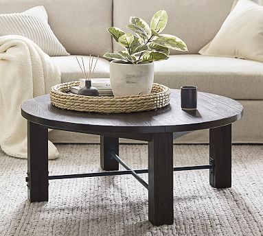 Benchwright 42 Round Coffee Table, Round Console Table Decor
