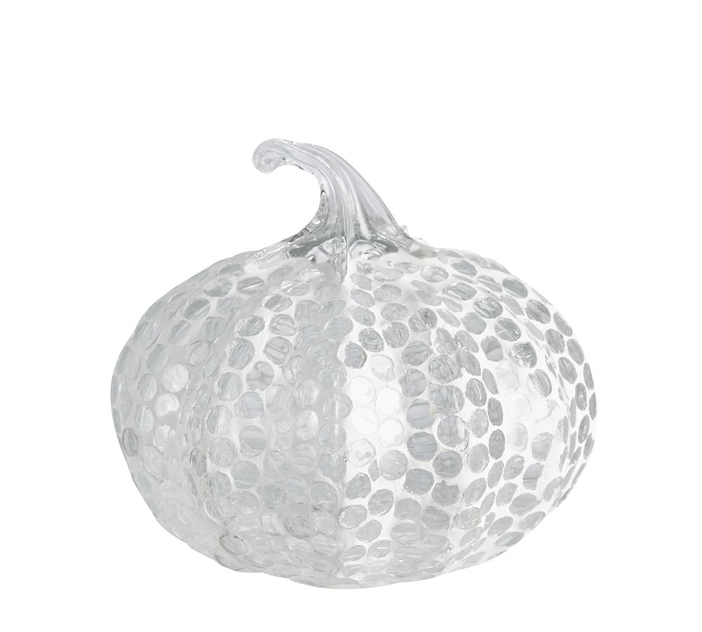 Mosaic Glass Pumpkin Cloche Pottery Barn