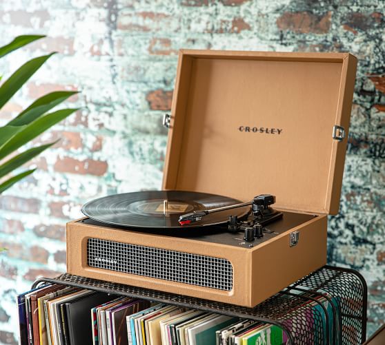 Crosley Voyager Turntable Pottery Barn, Crosley Wooden Case Record Player