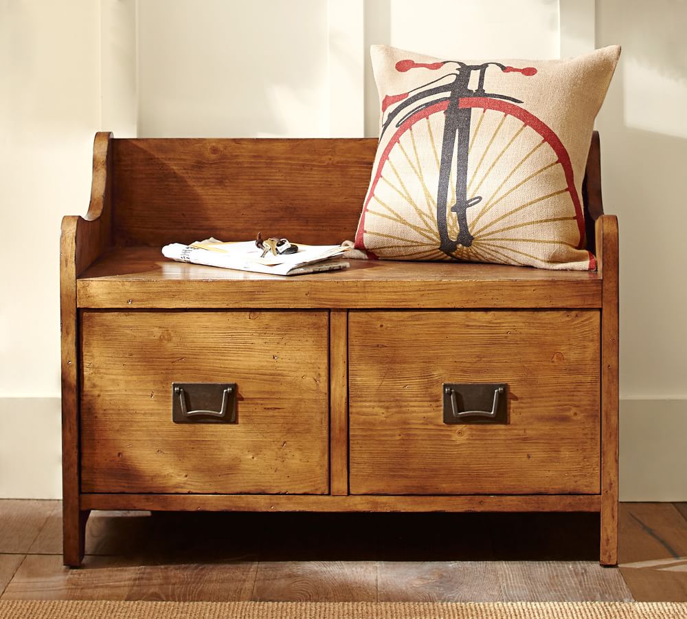 Wade Narrow Entryway Bench Pottery Barn