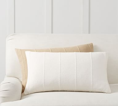 white mudcloth pillow