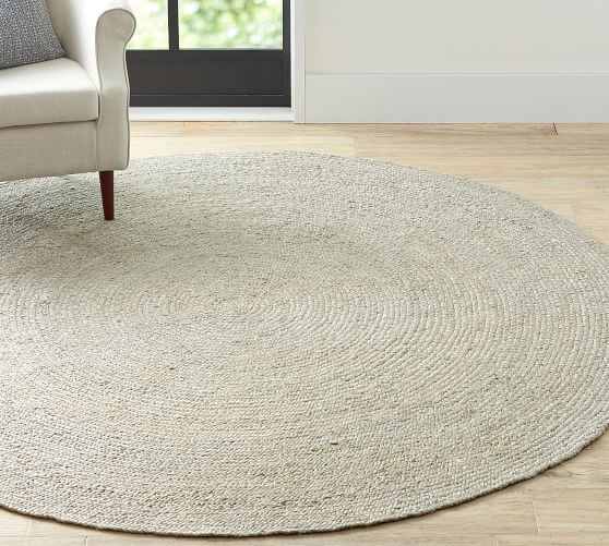 Handmade Round Jute Natural Rug Round Jute Thick Weave Rug Area Rug Floor Carpet 