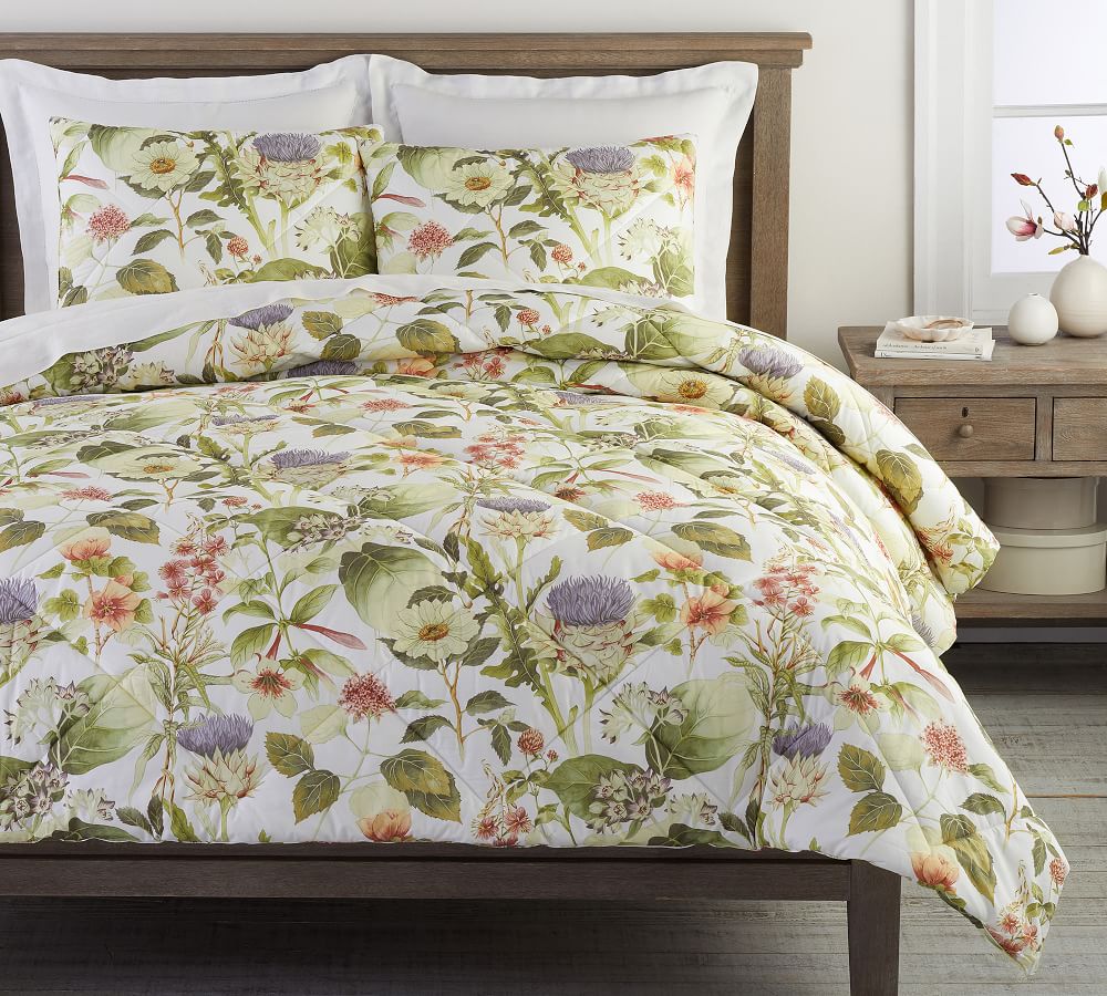 Thistle Organic Cotton Comforter Pottery Barn