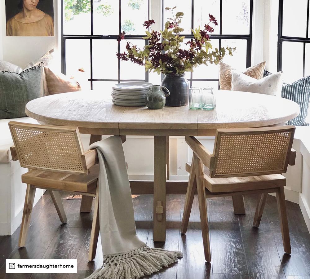 Toscana Round Extending Dining Table | Pottery Barn