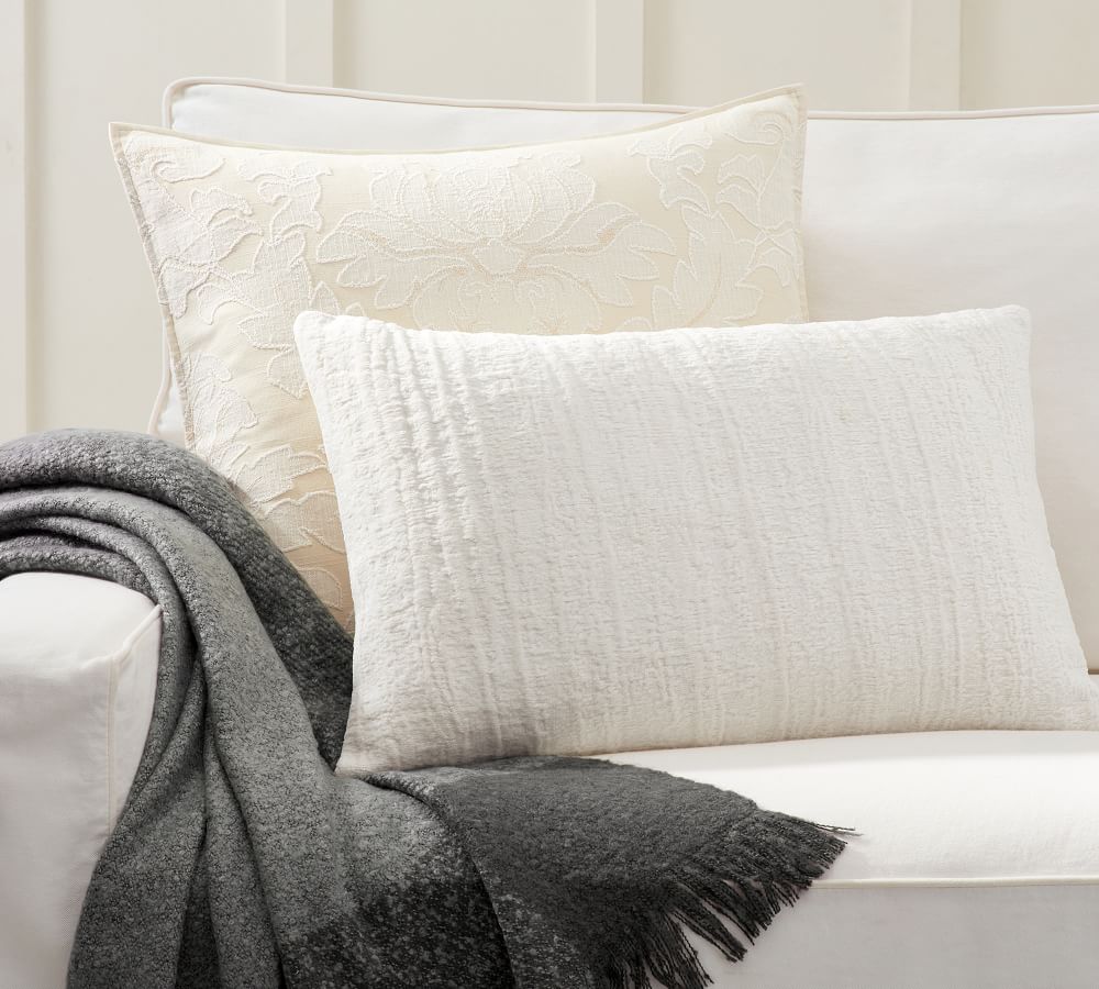 pottery barn blue throw pillows