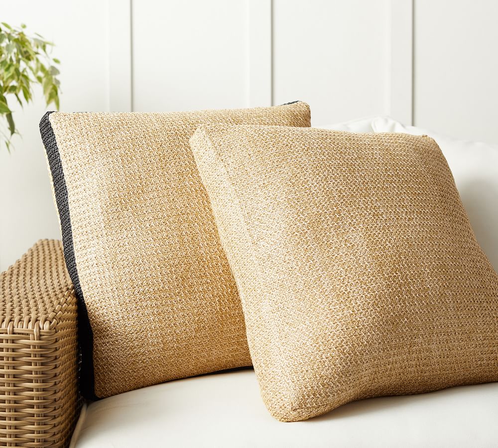 natural fiber throw pillows