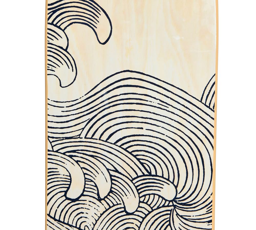 Wave Design Surfboard Wall Art | Pottery Barn