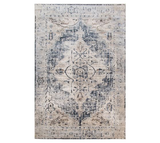 Jennelle Easy Care Synthetic Rug, Pottery Barn Rug Quality
