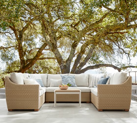 loveseat with ottoman pottery barn