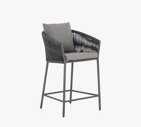Darley Outdoor Bar Counter Stool, Outdoor Counter Chairs With Arms