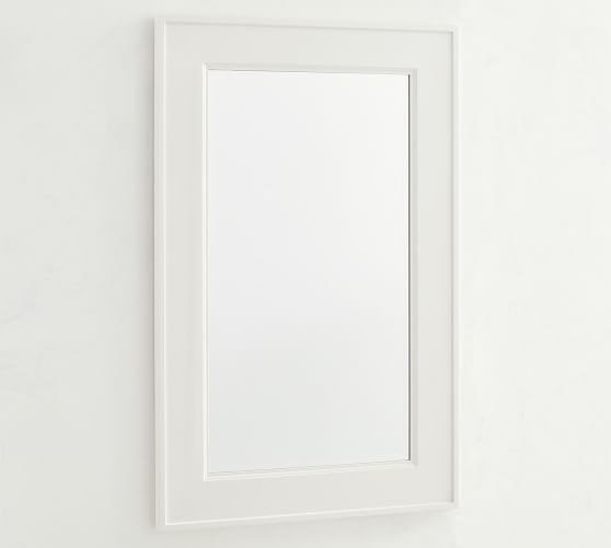 Classic Wall Mirror Pottery Barn, White Frame Mirror Large