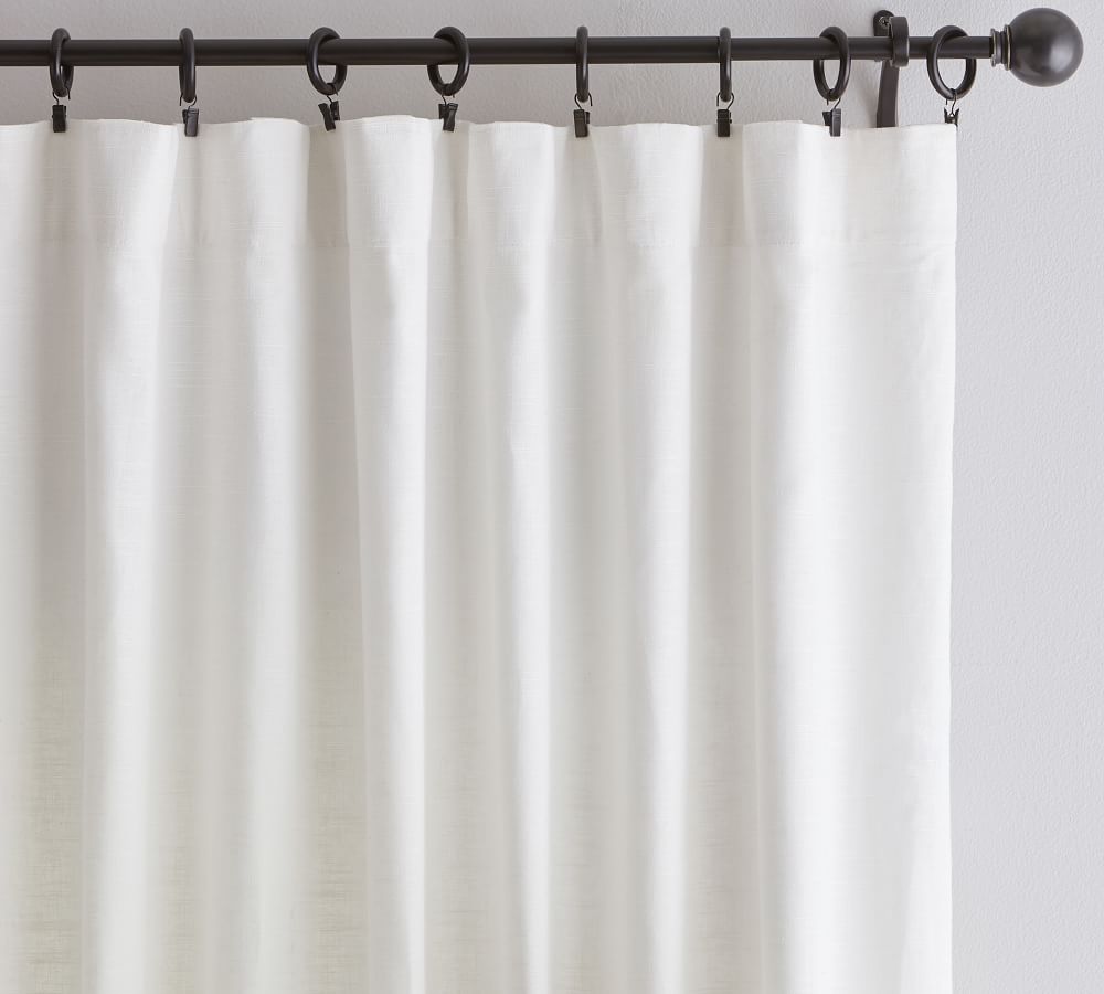 Emery Linen Curtain | Pottery Barn