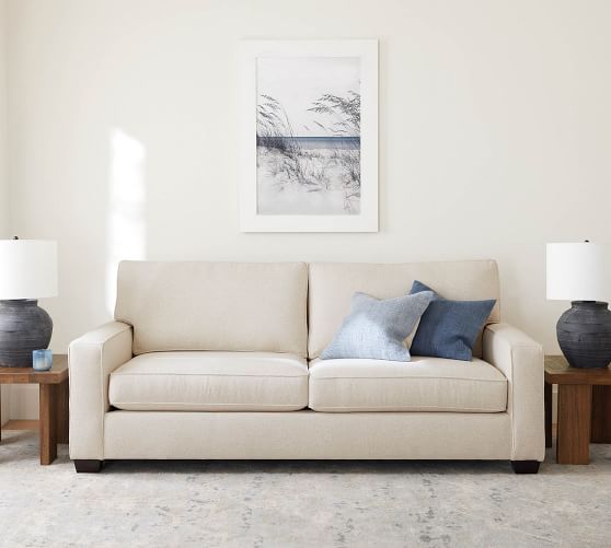 Pb Comfort Square Arm Upholstered Sofa, Memory Foam Rug Pad 5 215 70 R