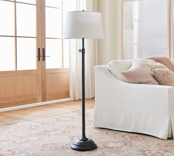 Chelsea Metal Adjustable Floor Lamp, How To Tighten A Floor Lamp Base