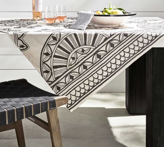 Marrakesh Embroidered Cotton Table Throw