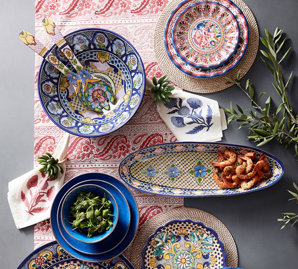 Del Sol Melamine Serving Bowls Pottery Barn