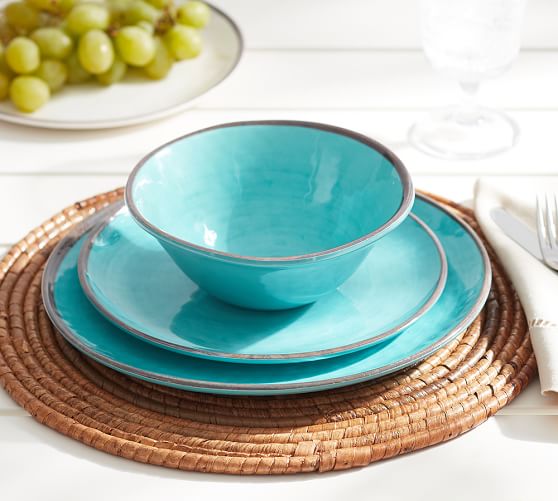 pottery barn melamine plates