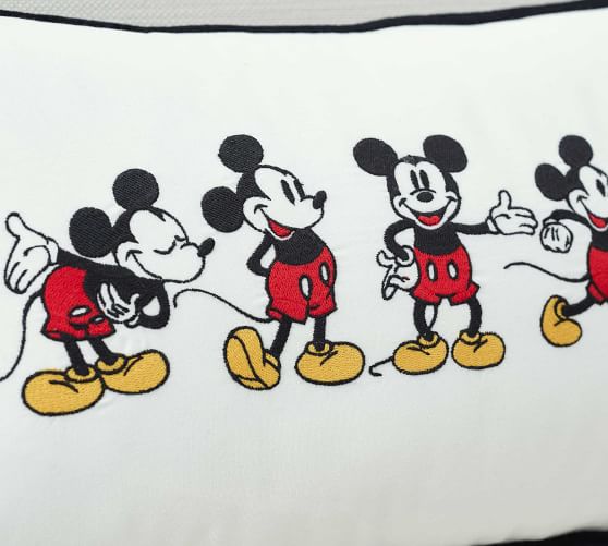 Disney Mickey Mouse Lumbar Pillow | Pottery Barn