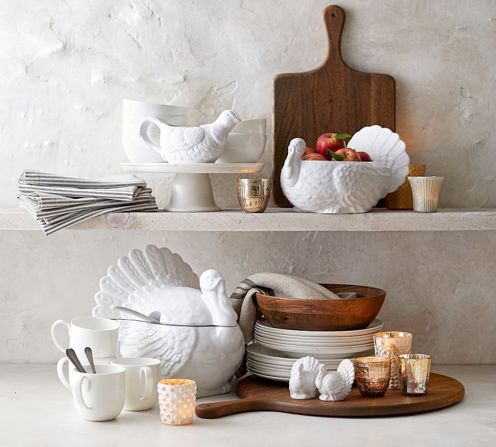 Turkey Soup Tureen with Ladle Pottery Barn