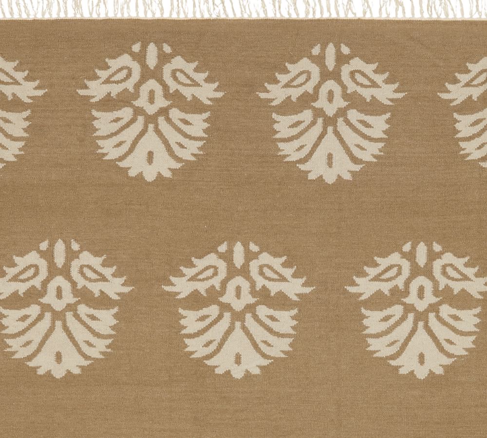 Enzo Medallion Dhurrie Rug Swatch Pottery Barn