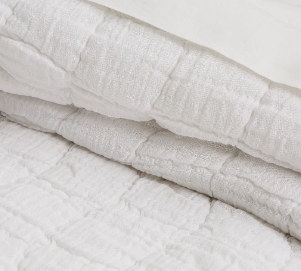 Cloud Linen Handcrafted Quilt Pottery Barn
