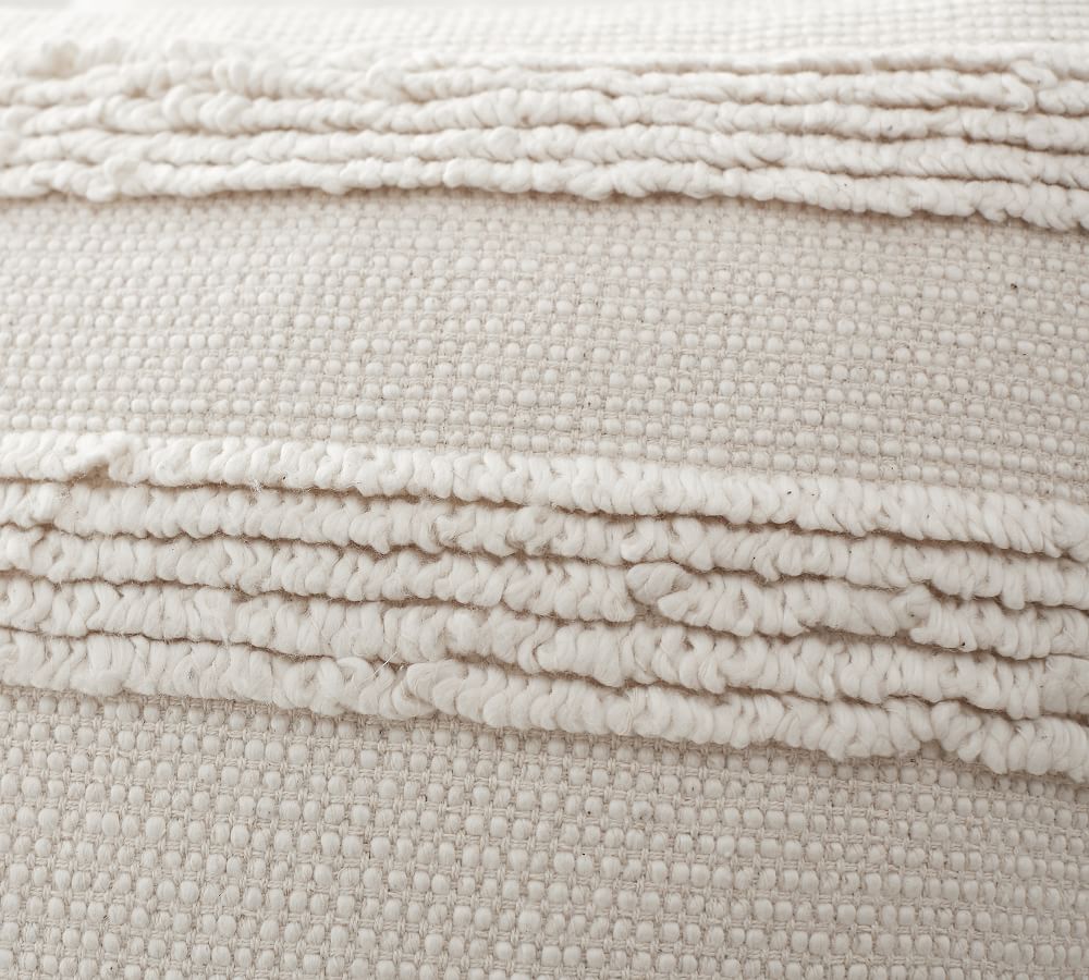 Damia Handwoven Textured Pillow Cover Pottery Barn