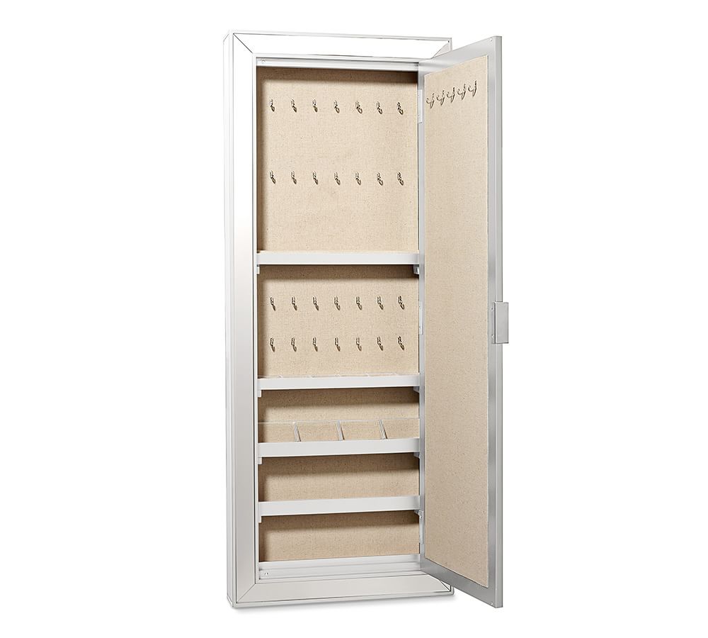 Park Mirrored Jewelry Closet Pottery Barn