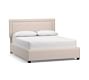 Elliot Square Upholstered Bed | Pottery Barn