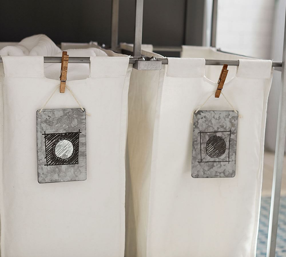 Galvanized Rolling Cart Pottery Barn