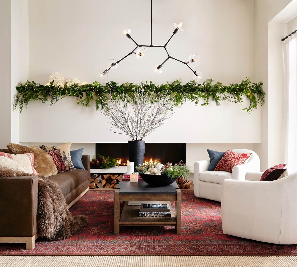 PreLit Frosted Twig Bundle Set of 3 Pottery Barn