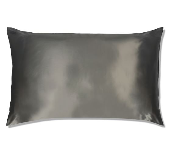 Pure Silk Queen Size Pillowcase Silver Slip 