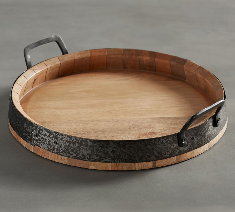 Barrel Top Serving Tray Pottery Barn