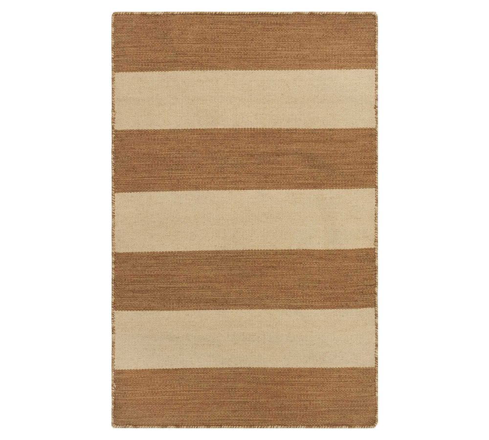 Alfie Striped Indoor/Outdoor Rug Pottery Barn