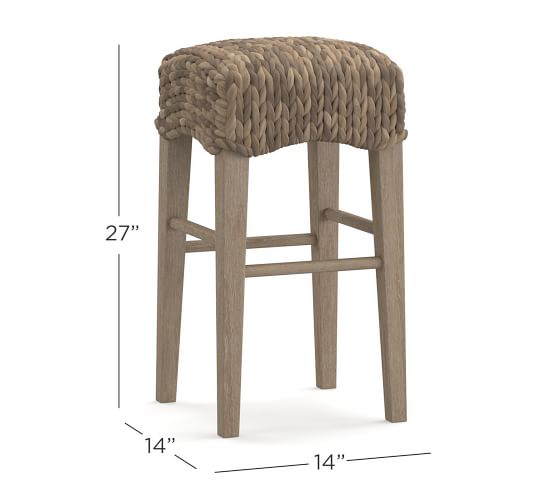Seagrass Backless Counter Stool, 29 Bar Stools Clearance