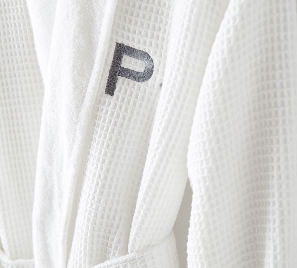 Waffle Weave Resort Robe Pottery Barn