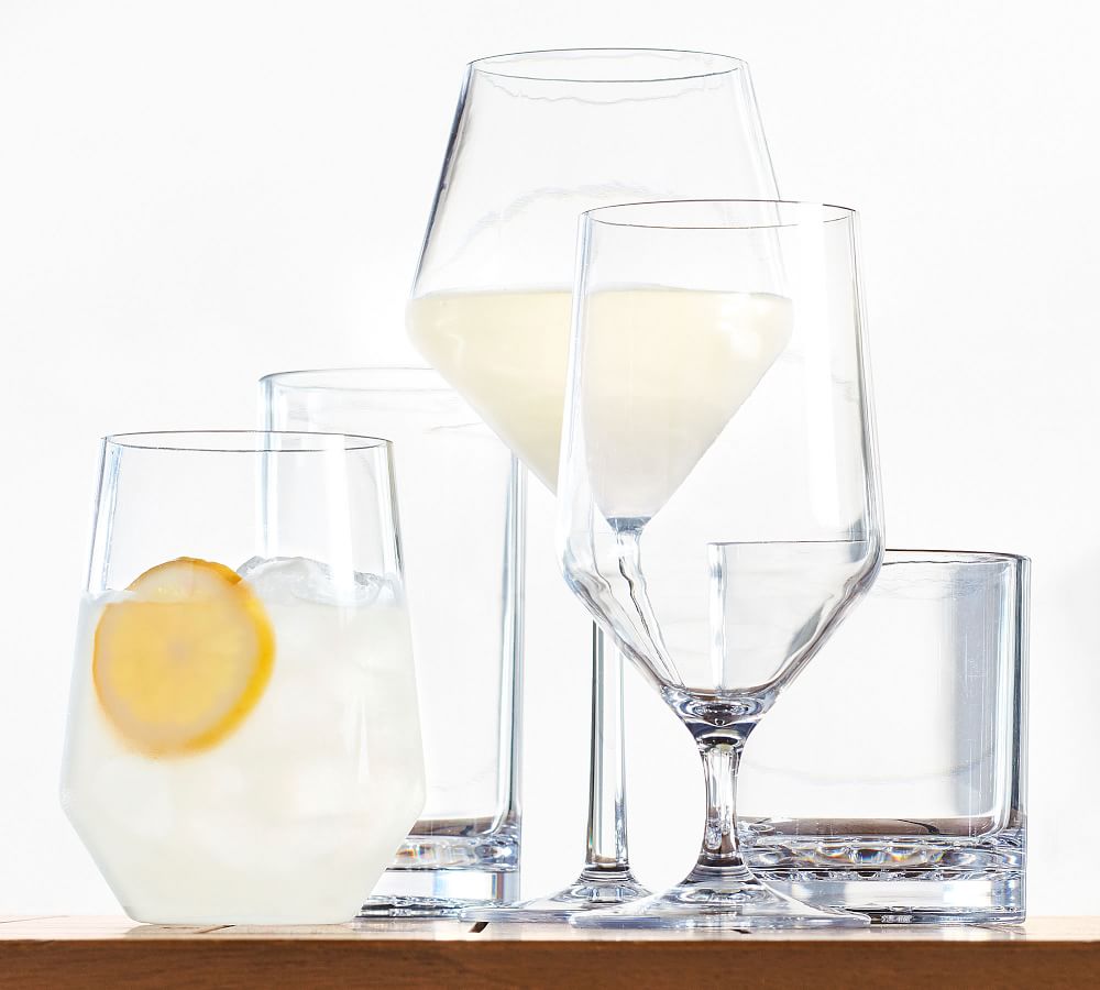 Happy Hour Acrylic Wine Glasses | Pottery Barn