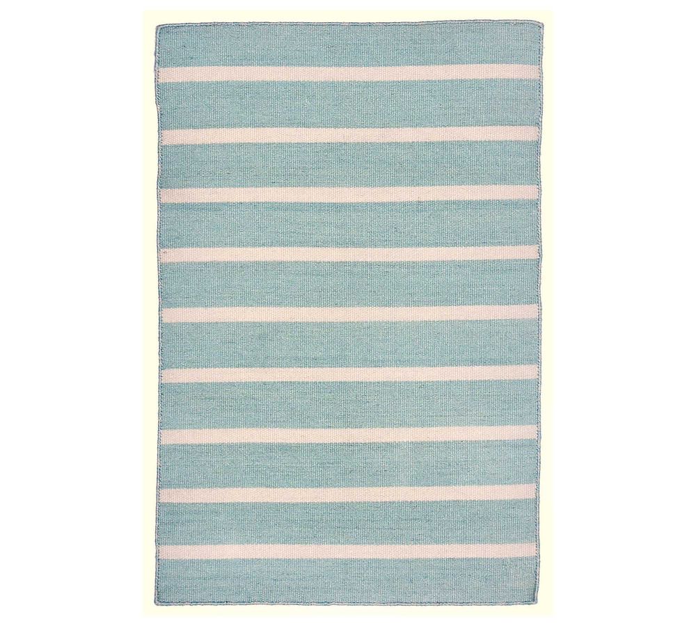Angue Striped Indoor/Outdoor Rug Pottery Barn