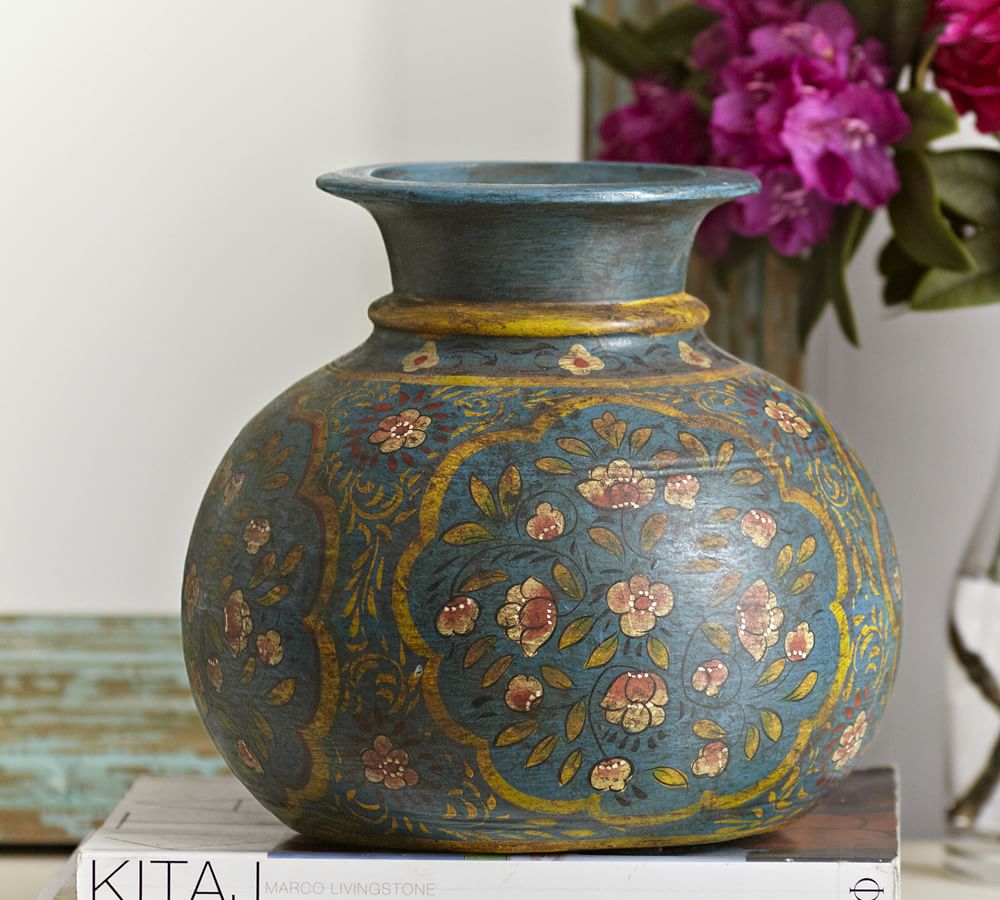 Carmen Painted Vase Pottery Barn