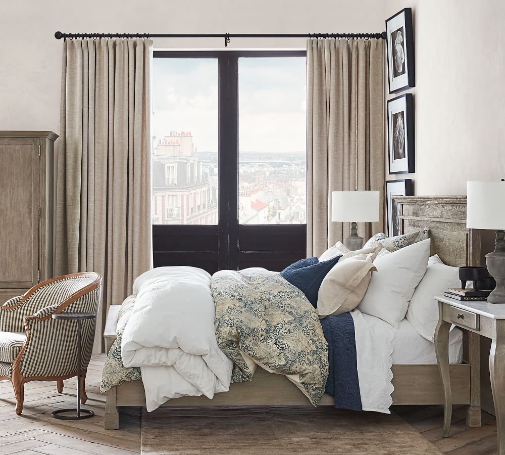 Emery Linen Curtain Pottery Barn