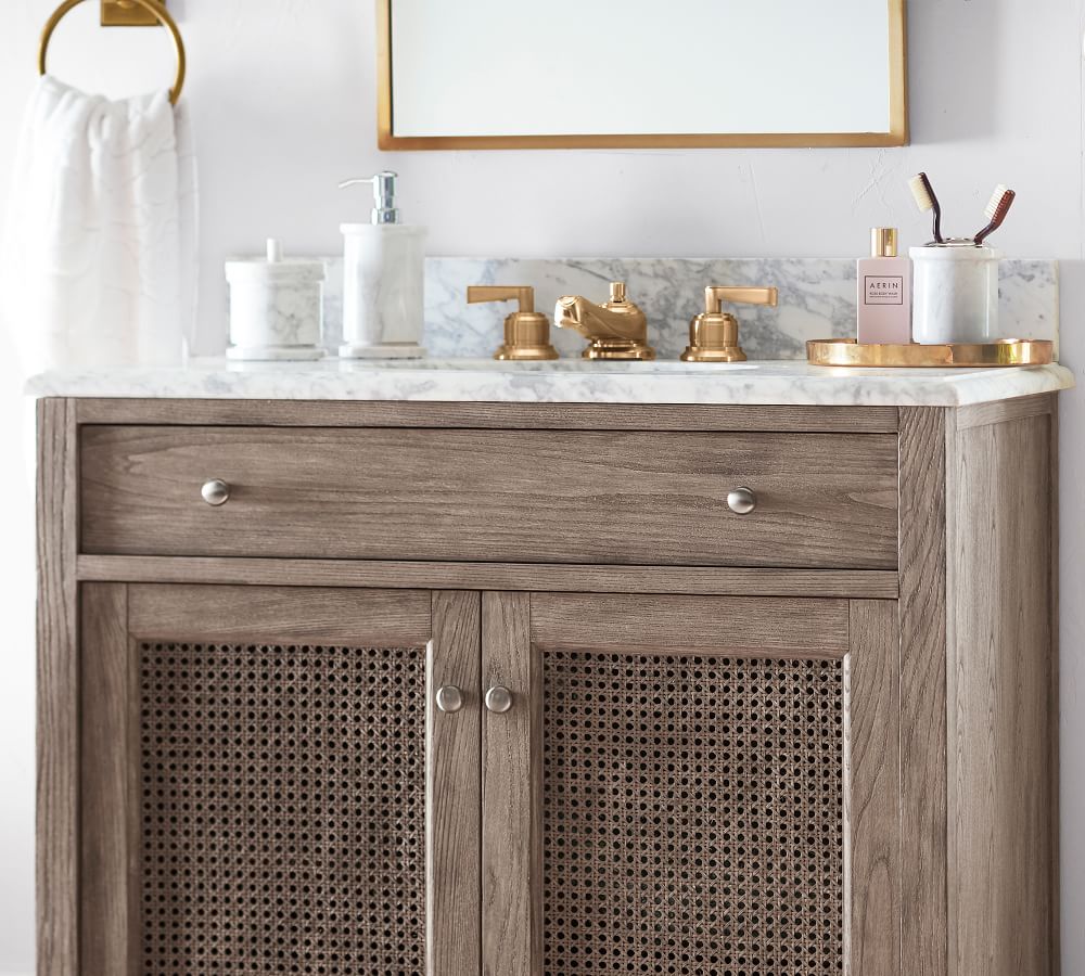Monique Lhuillier Marble Bathroom Accessories | Pottery Barn
