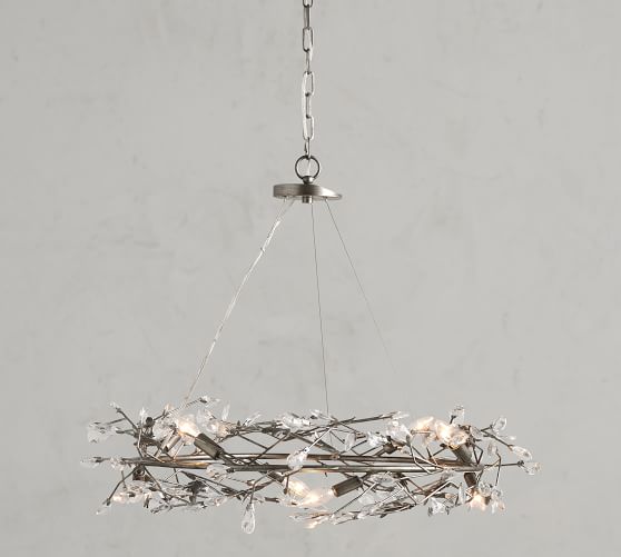 Bella Crystal Ring Chandelier Pottery, Pottery Barn Bella Chandelier Review