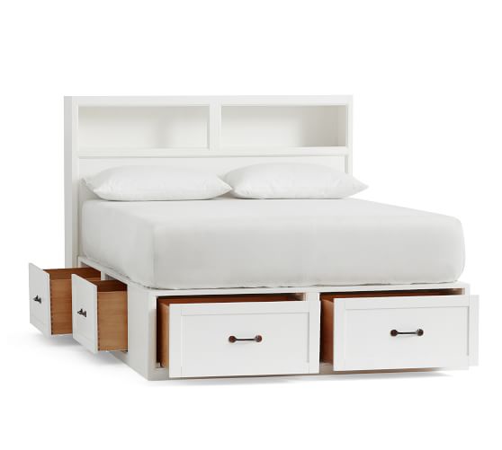 Stratton Storage Bed Headboard, Bed With Soft Headboard And Storage